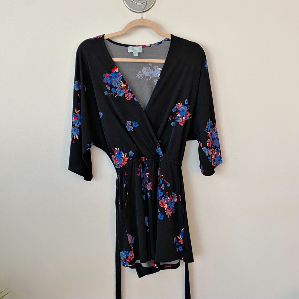 Veronica M. - Short-Sleeve Floral Romper